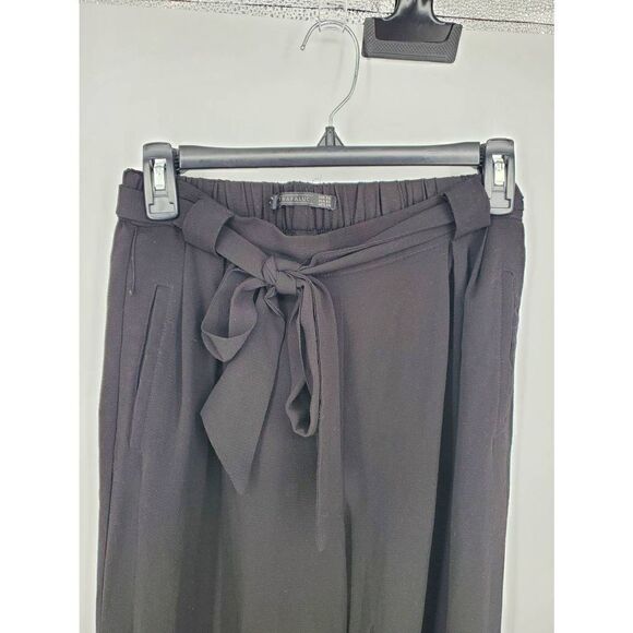 ‎Zara Women's Tie Front Black Pants Size XS - Picture 2 of 5